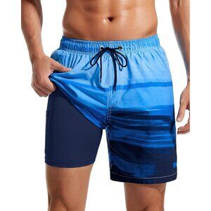 🆕Brand New - Men's Blue Swim Trunks Shorts